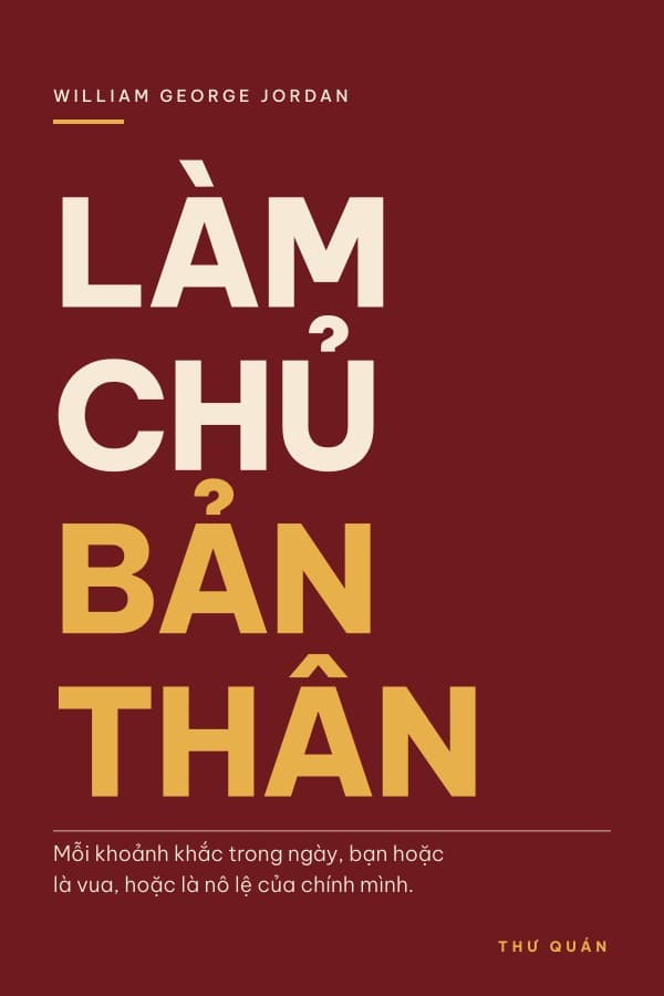 Bìa sách Làm Chủ Bản Thân